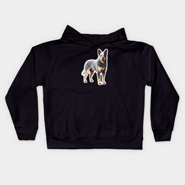 Australian Cattle Dog Kids Hoodie by millersye